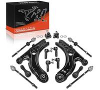 Frankberg Juego de 12 brazos de suspensión delanteros compatibles con New Beetle Cabriolet 1Y7 New Beetle 1C1 9C1 J.e.t.t.a III 1K2 Replace # K90355, K640176