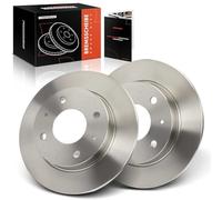 Frankberg Juego de 2 discos de freno para eje trasero izquierdo y derecho, compatible con Colt CZC Cabriolet RG 1.5L 2006-2009 Forfour 454 1.1L-1.5L 2004-2006 Replace# 4544200072