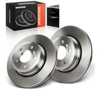 Frankberg Juego de 2 discos de freno para eje trasero izquierdo y derecho, compatible con X5 E53 3.0d 3.0i 4.4i 2.9L-4.4L 2000-2006 Replace# 34216794299