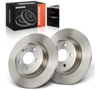 Frankberg Juego de 2 discos de freno traseros compatibles con Qashqai II SUV J11 J11 13-2024 Mega.ne IV Grandtour K9A/M/N 20-2024 Cap.tur II HF 20-2024 Kadjar HA HL 15-2024 Replace# 4F0615601E