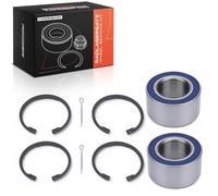 Frankberg Juego de 2 rodamientos de rueda, bola delantera con 2 anillos de seguridad + cierre de pasador compatible con Espero KLEJ Nexia trimestre Replace # VKBA3257,09267-39001