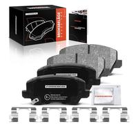 Frankberg Juego de 4 pastillas de freno de eje delantero compatible con Picanto JA 1.0L 1.2L 2017-2023 Replace# 58101G6A40