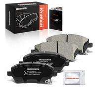 Frankberg Juego de 4 pastillas de freno delanteras compatibles con Coroll.a E12 1.4L 1.8L 2001-2007 Coroll.a Kombi E12J E12T 1.4L-2.0L 2002-2007 Replace# 0446502061