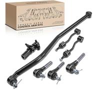 Frankberg Juego de 7 brazos de suspensión delantero izquierdo y derecho, compatible con Wrangler II TJ Replace # 52007118,52088432