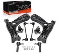 Frankberg Juego de 8 brazos de control del eje delantero 6Q0411315A | eje delantero, 6Q0411315A; Compatible con: Ibiza IV Sportcoupé 6J1 6P5, Polo 6C1 6R1, A1 Sportback 8XA 8XF