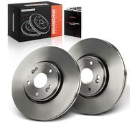 Frankberg Juego de discos de freno con 2 discos de freno delanteros, ventilados, diámetro de 300 mm, compatible con Laguna II Grandtour KG0/1 Laguna II BG0/1 Replace# 7701206614,8200007122