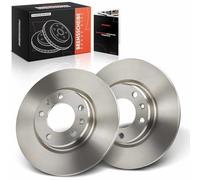 Frankberg Juego de discos de freno con 2 discos de freno traseros de 268 mm de diámetro, compatible con 3008 SUV M4 MC MJ MR 308 SW II L4 LC LJ LR LX Replace# 3642786, 1609582880