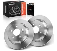 Frankberg Juego de discos de freno con 2 discos de freno traseros de 296 mm de diámetro, compatible con Vito Bus W639 Vito/Mixto Kasten W639 Viano W639 Replace# 6394230112