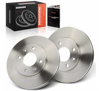 Frankberg Juego de discos de freno de eje delantero compatible con Clio II Kasten/Hatchback SB0/1/2 1.9L 2000-2001 M.e.g.a.n.e I Cabriolet EA0/1 1.6L 1996-1997 Replace# 4020600QAJ