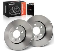 Frankberg Juego de discos de freno incluye 2x discos de freno ventilados para eje delantero de diámetro 256mm compatible con Polo 9A 9N Polo 6C1 6R1 A3 8L1 León 1M1 A1 8X1 8XK Replace# 1J0615301D