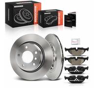 Frankberg Juego de frenos incl. 2x discos de freno + 4x pastillas de freno traseras Compatible con 3er Touring E46 3er E46 3er Cabriolet E46 3er Coupé E46 Reemplazo# 34216750190