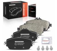 Frankberg Juego de pastillas de freno con 4 pastillas de freno delanteras compatibles con Clase C W205 Clase C T-Model S205 Clase E modelo S213 Clase E Replace # 0004208700,0084203620