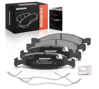 Frankberg Juego de pastillas de freno con 4 pastillas de freno delanteras compatibles con Grand Cherokee II WG WJ 2.7 CRD 4x4 3.1 TD 4x4 4.7 V8 4x4 4.0 4x4 1999-2002 Replace# 05018592AA