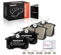 Frankberg Juego de pastillas de freno trasero compatibles con Golf III 1H1 1.6L-2.9L 1991-1997 Passa.t Variant 3B6 1.6L-4.0L 2000-2005 Polo 6C1 6R1 1.0L-2.0L 2009-2023 Replace# 1E06 98451 B