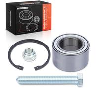 Frankberg Juego de rodamientos de rueda trasera con tuerca + perno + anillo de seguridad compatible con Transporter IV Bus 70B 70C 70J 70K 7DB 7DC 7DJ 7DK Replace# VKBA6702