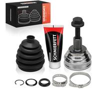 Frankberg Kit de juntas de eje de transmisión, eje delantero, compatible con A3 8P1 Golf VII Van 5G1 Pas.sat 362 TOU.Ran 1T3 Oct.Avia II 1Z3 Cad.dy Alltrack MPV Leon 5F1 Reemplazar # 1K0498099