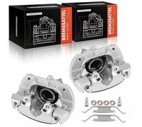 Frankberg Pinza de freno compatible con 330i 2001-2005 330Ci 330xi Z4 Brake Caliper wiht Bracket One Side 1 piston Front Left and Right Set of 2 Pieces Replace# 34116750150