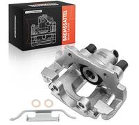Frankberg Pinza de freno Trasero derecho con Soporte (Distancia entre orificios Soporte 76, 2mm) Compatible con Serie 3 E46 Serie 3 cabrio E46 Serie 3 Coupé E46 Replace# 34211165034