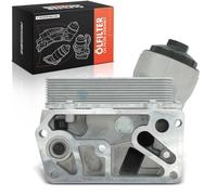 Frankberg Radiador de aceite Aceite de Motor Carcasa del filtro de aceite Diesel Compatible con T.o.u.a.r.e.g 7L6 7L7 7LA Transporter V Bus 7EB 7EJ 7HB 7HJ Replace# 070115389B