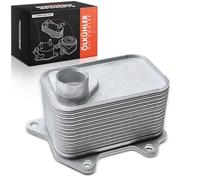 Frankberg Radiador de aceite del Motor Compatible con Golf VII 5G1 BE1 BE2 BQ1 2.0L Polo AE1 AW1 BZ1 2.0L T-R.O.C A11 D11 2.0L A4 Avant 8W5 8WD 2.0L O.c.t.a.v.i.a III Combi 5E5 5E6 2.0L 06L117021G