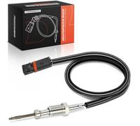 Frankberg Sensor de temperatura de los gases de escape antes del filtro de partículas de hollín 2 Polos Compatible con Serie 1 E81 1.6L 2.0L 2006-2012 Serie 3 cabrio E93 2.0L 2006-2013 7557705