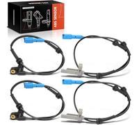 Frankberg Sensor de velocidad ABS compatible con 206 1998-2013 ABS Sensor Front and Rear Set of 4 PCS Replace# 9647263380