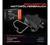 Frankberg Separador de aceite de Válvulaación del cárter Con junta Compatible con Clase C W203 CLK C209 Clase E W211 Clase R V251 W251 Replace# 2720160134