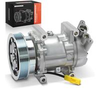 Frankberg Sistemas de aire acondicionado Compresor de aire acondicionado con embrague Compatible con Clio III BR0/1 CR0/1 Twingo II CN0 Micra III K12 Replace# 2763000Q0D,incl. aceite premezclado