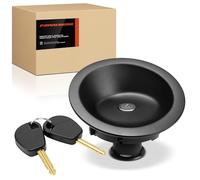 Frankberg Tapa de depósito compatible con Berlingo 1996-2011 Partner 1996-2015 Fuel Tank Filler Cap W/2 keys Black Replace# 1508J5