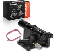 Frankberg Termostato Carcasa del termostato Kühlcontel Compatible con Fiesta VI CB1 CCN Focus III Turnier Galaxy WA6 C-Max II DXA/CB7 DXA/CEU Focus Turnier Replace# 1450955