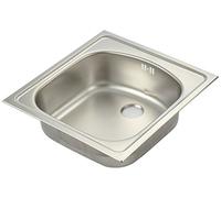 FRANKE 101.0067.344 Fregadero de Acero Inoxidable Eutostar 610 i, Acabado Satinado, Gris, 43.5 x 45.5 x 14.0 cm