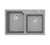 Franke 114.0575.060; Fregadero de cocina empotrado de granito Urban (UBG 620-78); Color: Gris piedra