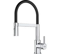 FRANKE 115.0626.085 | Grifo de la cocina | Lina semi-pro | Color : Cromo/Negro