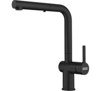 FRANKE 115.0653.382, Grifo del fregadero de la cocina Active L pull out spray, Negro mate