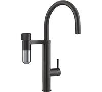 FRANKE 120.0621.312, Grifo del fregadero de la cocina Vital J, Acero negro/acero óptico