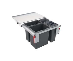 Franke 121.0200.680 Clasificador de Residuos, Gris, 56.3 x 39.9 x 36.0 cm