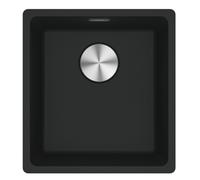 Franke 1250717071 - Fregadero Fragranite 1 Cubeta 45 cm Negro Mate