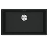 Franke 1250717080 - Fregadero Fragranite 1 Cubeta 80 cm Negro Mate