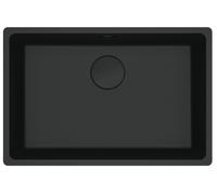 Franke 1350697360 - Fregadero Fragranite 1 Cubeta 70 cm Negro Maté