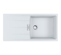 Franke Centro CNG 611-100 - Fregadero blanco polar encastre 60cm 1C 1E