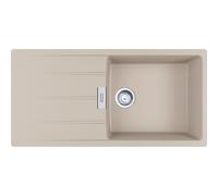 Franke Centro CNG 611-100 - Fregadero café crema encastre 60cm 1C 1E