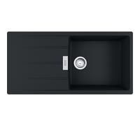 Franke Centro CNG 611-100 - Fregadero negro mate encastre 60cm 1C 1E