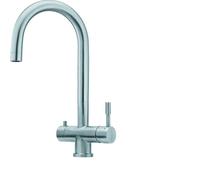 Franke; Grifo de cocina con sistema de filtración de agua Eos Clear Water (120.0179.979); Color: Acero inoxidable