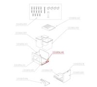 Franke CUBE 41 A, 41 F, 41 H y esquina - Sistema de separación de residuos