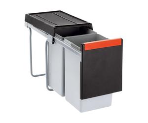 Franke Cube contenedor de residuos 30 l negro-gris-rojo 134.0039.554