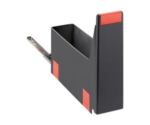 Franke Cube contenedor de residuos 4.5 l negro-rojo 134.0039.317