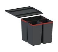 Franke EasySort contenedor de residuos 29.5 l negro-rojo 121.0494.150