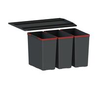 Franke EasySort contenedor de residuos 43.5 l negro-rojo 121.0494.192