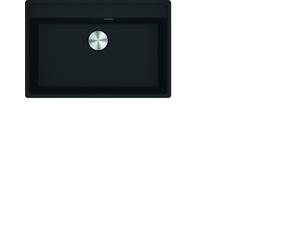 Franke Fragranitbecken Mrg 610-72A Blackmatt Botón Acero Inox