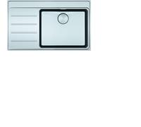 Franke Mythos MYX 211-86 A - Fregadero de acero inoxidable cepillado 127.0642.000